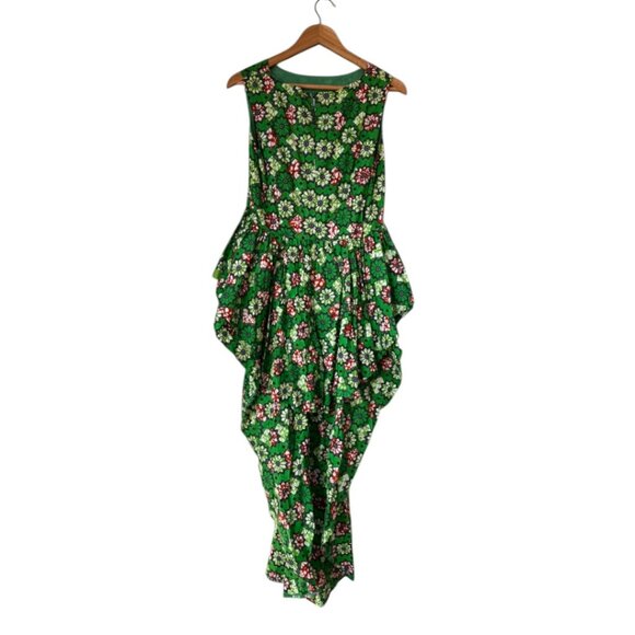 Binta Real Wax African Print Peplum Hi-Low Top | Size 2XL | New - Picture 4 of 10